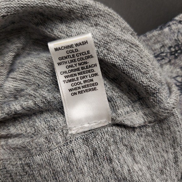 Est 1946 Paisley Tunic Top Womens Plus 22/24W Grey Blue Stretch Knit Boho Blouse - Picture 9 of 13